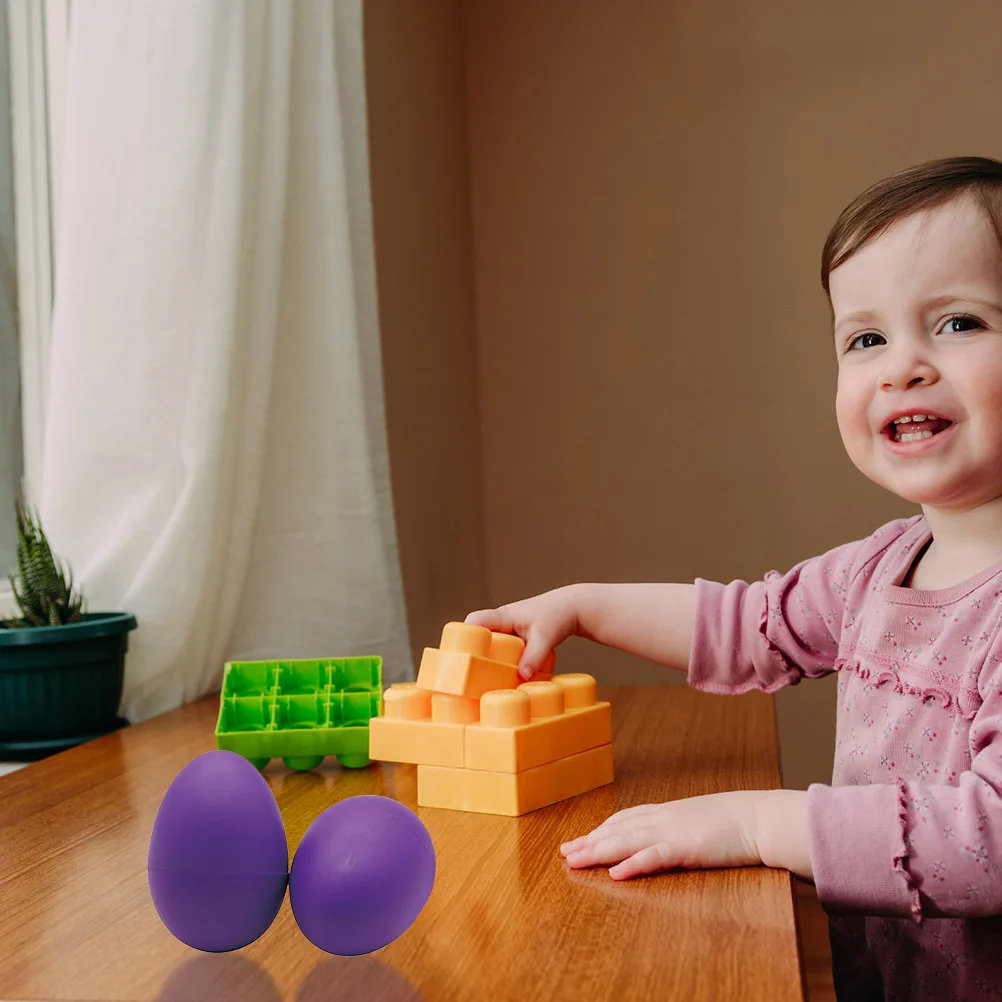 4 Uds. Huevos de arena Djembe juguete musical para niños instrumentos para niños huevo Musical de plástico \ juguetes para bebés para niños