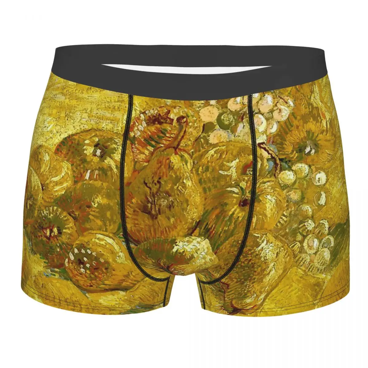 Quinces, Lemons Pears And Grapes Van Gogh Oil Painting Art Underpants Cotton Panties Man Underwear Ventilate Shorts Boxer Briefs