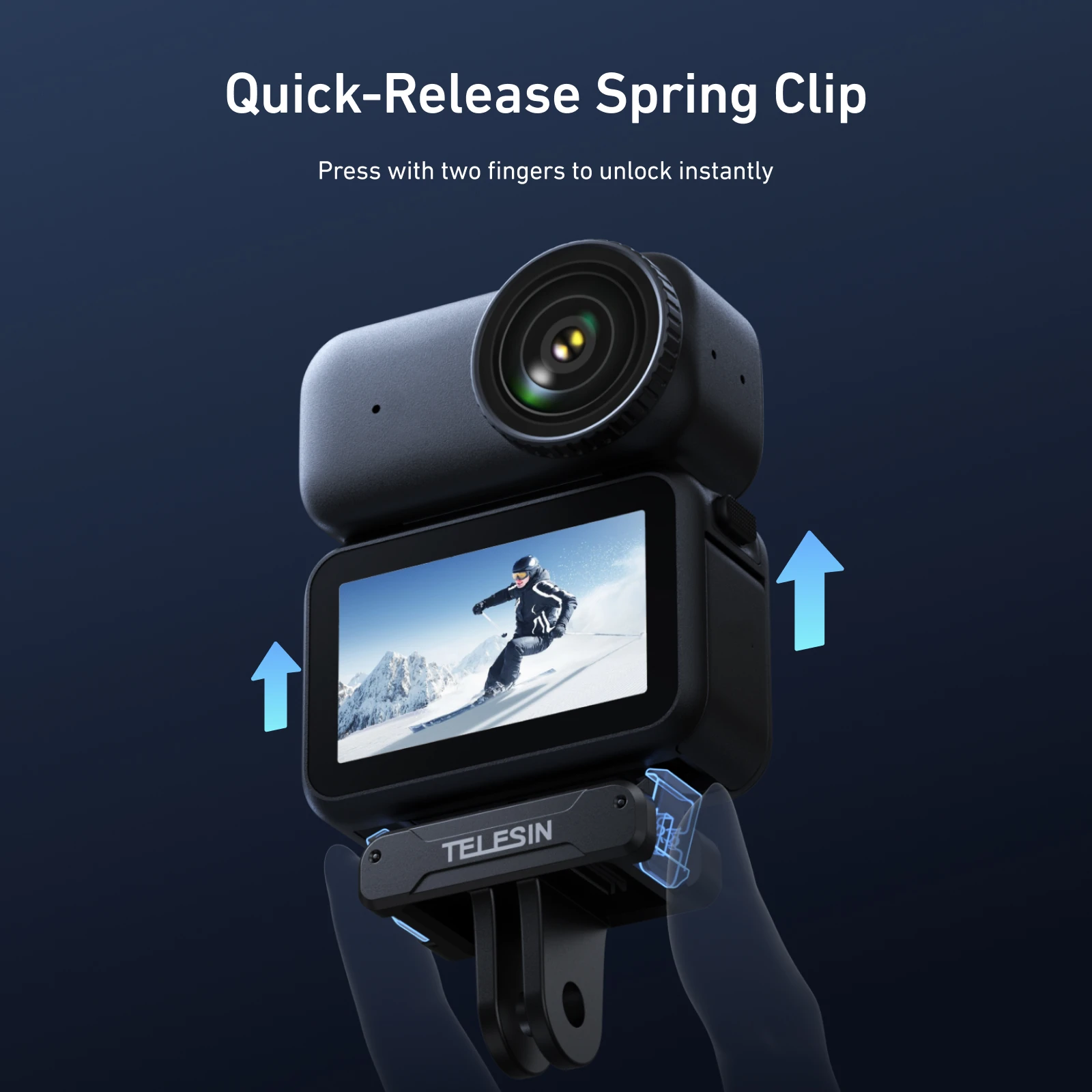 

TELESIN Magnetic Qucik-Release Two Claw Multifunction Adapter Mount For DJI OSMO Nano Accessories Dual Claw Interface