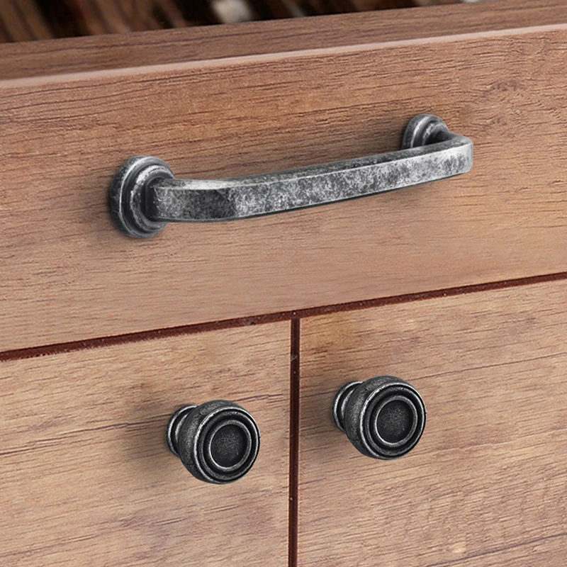 Retro Kitchen Door Handles Dressers Closet Cabinet Vintage Handle Knobs Furniture Hardware Cupboard Antique Cupboard Pulls
