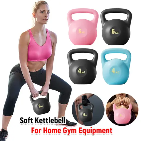 4/6KG Soft Kettlebell Water-filled Kettlebell Dumbbells Fitness Training Weight Strength Workout for Women Home Gym Equipment  ﻿