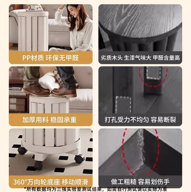 Four-in-one stool stacked   stackable  multifunctional living room room round stool