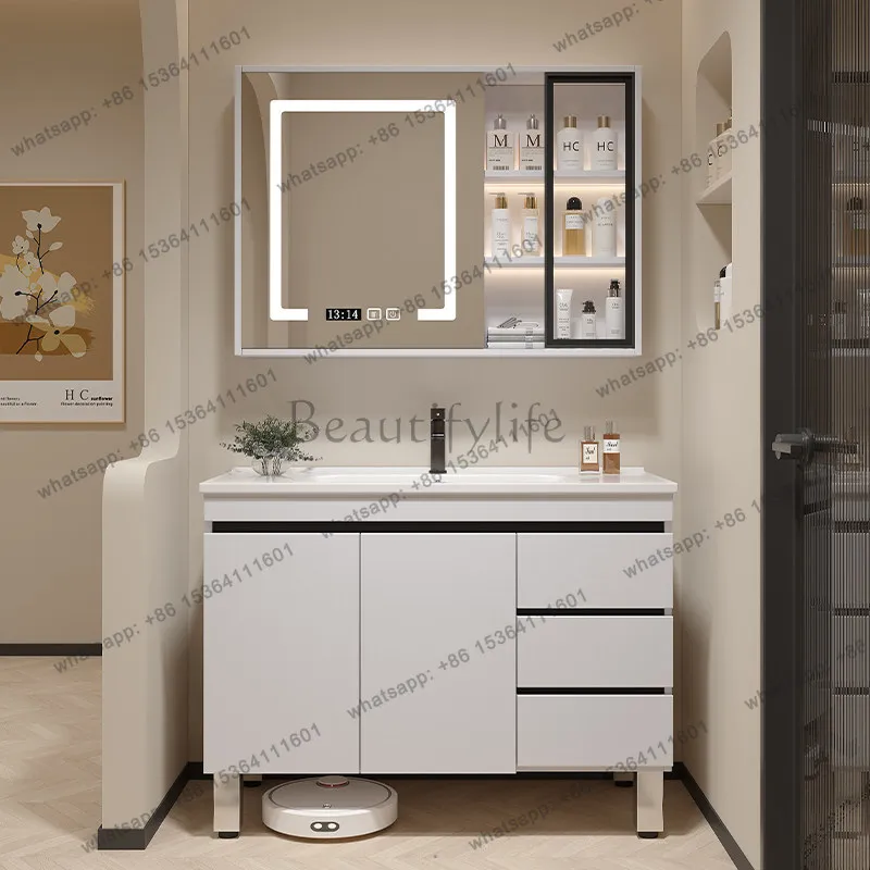 LJYToilet Wall Bathroom Cabinet Organizer Over Mirror Storage Shelves Cupboard Partitions Decorations Gabinete Trendy Furniture