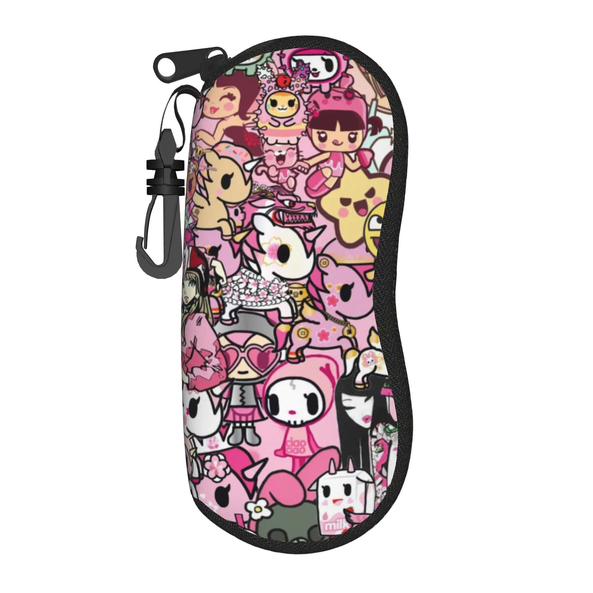 Donutella Sandy Unicorno  Accessories Glasses Case for Women Men Fashion Eyeglasses Storage Box Gift Eyewear Container
