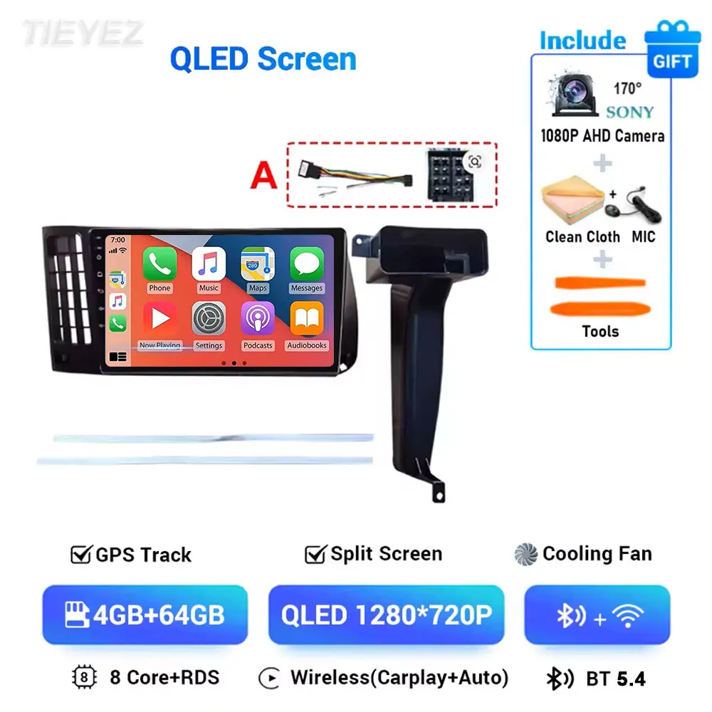 Android 15 voor VW Volkswagen Golf 3 1992-1993 2K Carplay autoradio multimediaspeler navigatie stereo GPS 4G WIFI BT DSP
