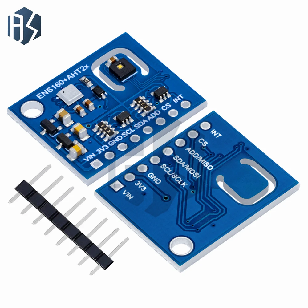 ENS160 + AHT21 คาร์บอนไดออกไซด์ CO2 eCO2 TVOC Air คุณภาพและอุณหภูมิและความชื้นเซนเซอร์เปลี่ยน CCS811 สําหรับ Arduino