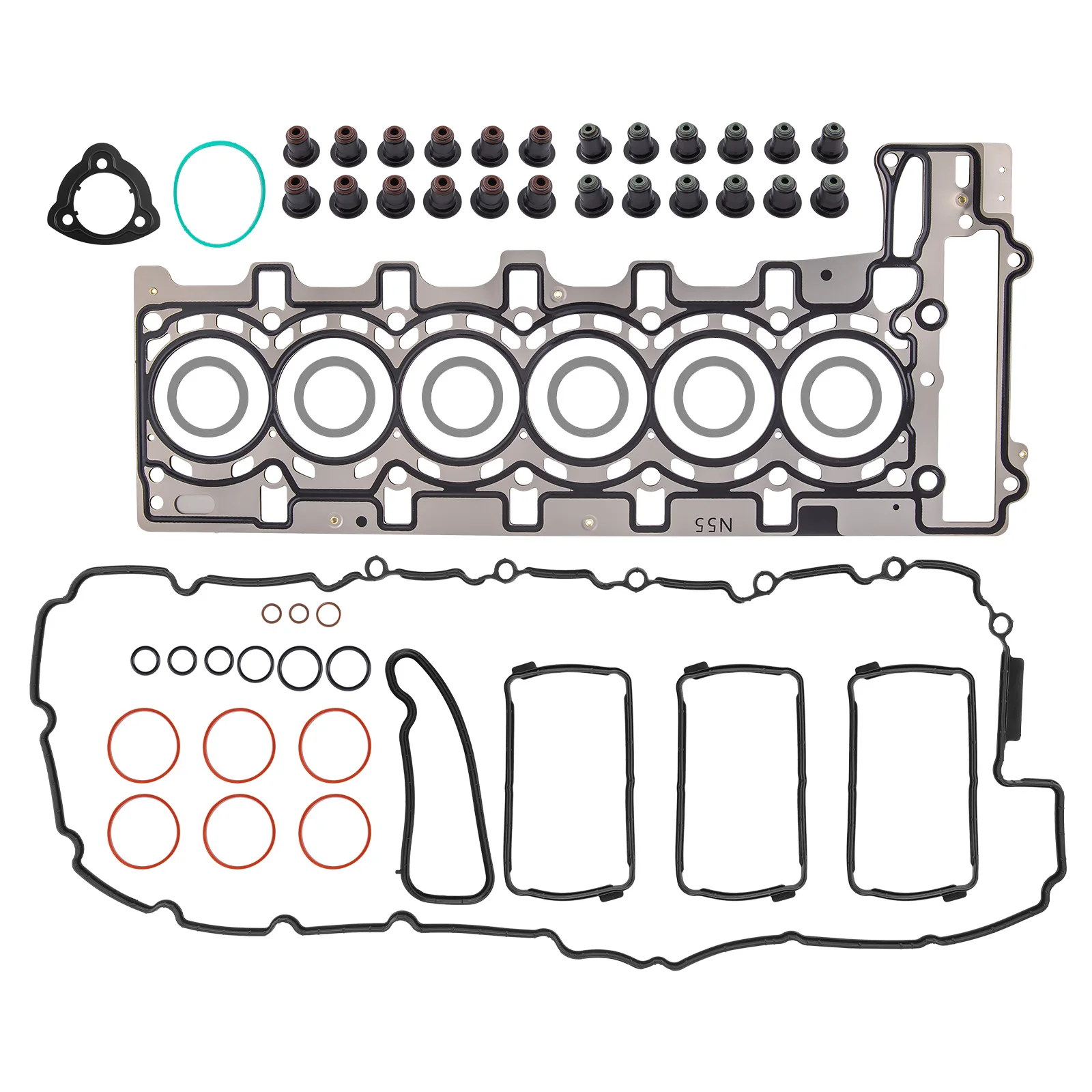 Conjunto de parafusos de junta da cabeça do cilindro para BMW X1 X4 X5 X6 E82 E90 435i 3.0T 111275878