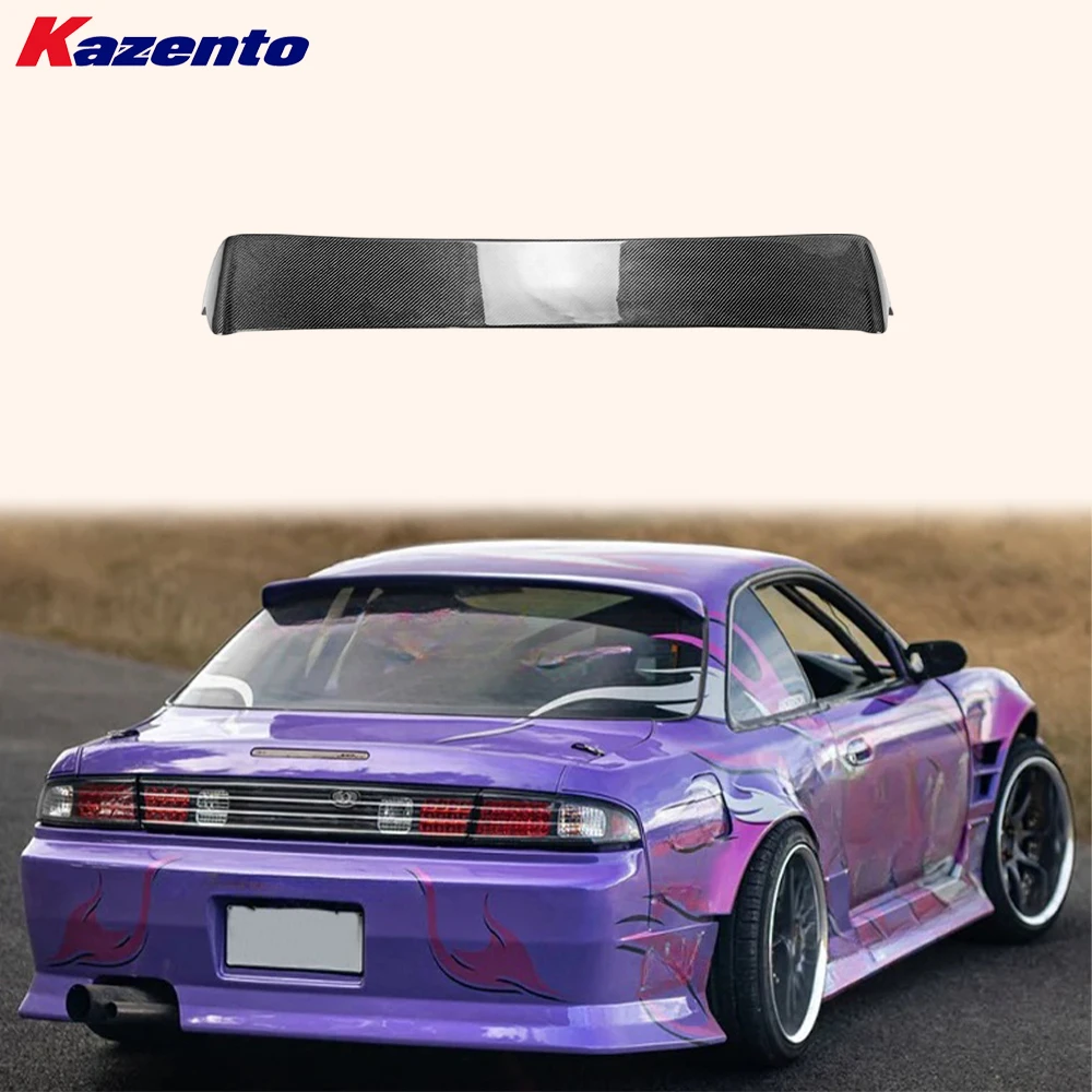 

For Nissan 200SX S14 S14A DM Style Carbon Fiber Rear Roof Spoiler Wing Lip