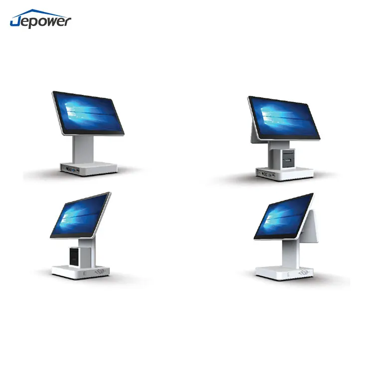 All-in-One 15.6 Inch Touch Screen POS System 4+64GB Capacitive Windows Billing Machine DDR3 RAM LCD for Business Cash Management