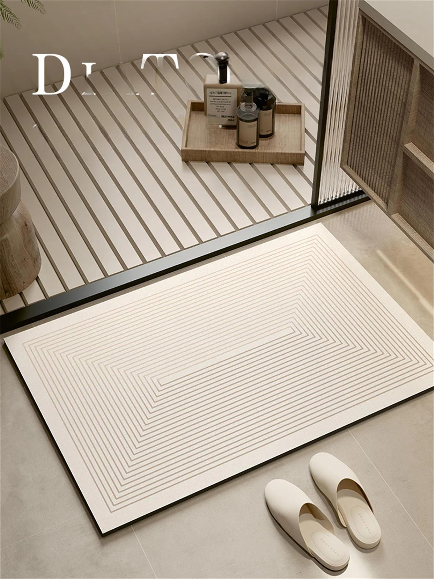 

Batoom Mat 2025 New Sle Water Absorbent Qui Dry Non Slip Toilet Entrance Special Use Home Decor Rug