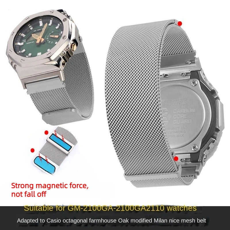 

Ремешок из нержавеющей стали для Casio Farm Oak GA2100 GM2100 GA2110