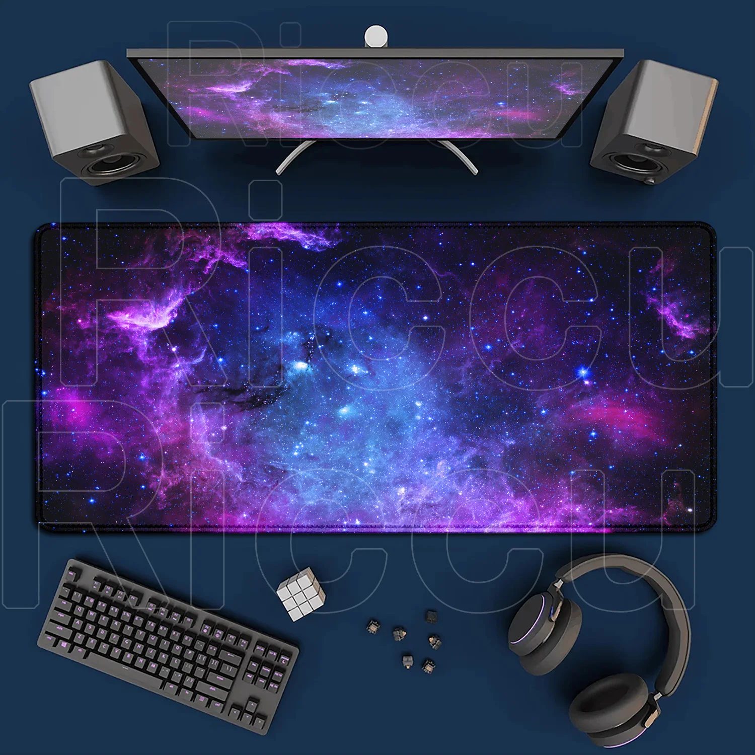 HD Printing Universe Gaming Mousepad Space Mouse Mats Non-slip Rubber Large Gamer Mousepads XXL Keyboard Pads Desk Mat Mouse Pad