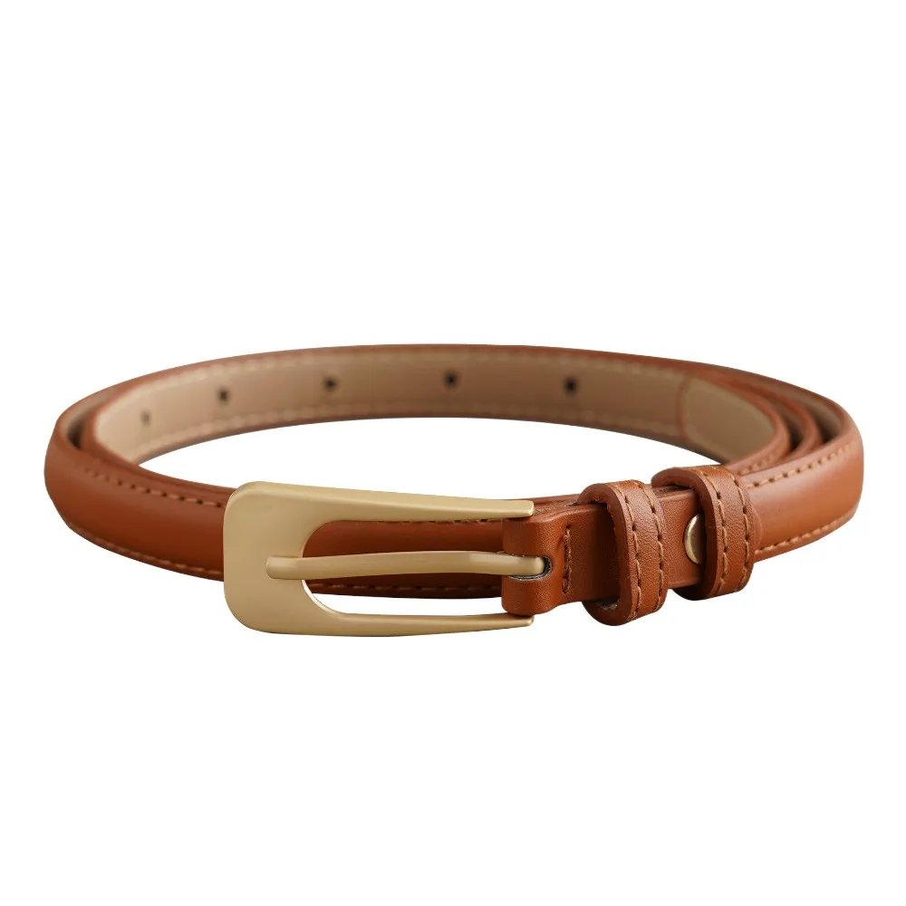 

Alloy Thin Belt Retro Waist Belt Adjustable PU Leather Waistband Waist Strap Square Buckle Thin Waist Belt Dress