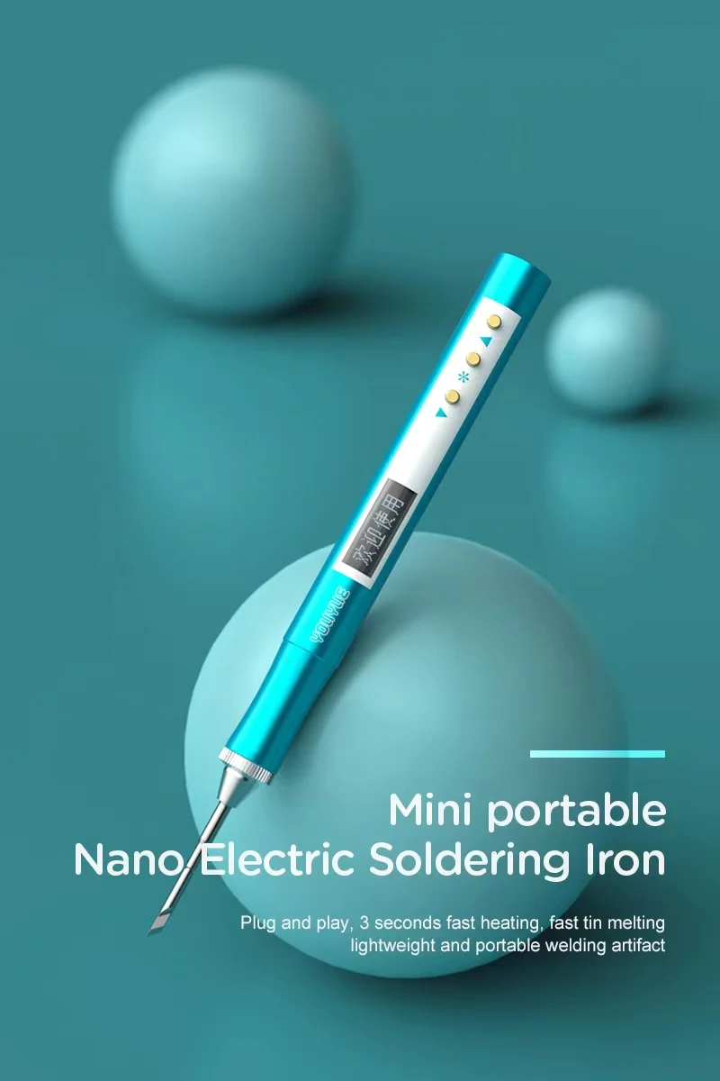 

UYUE-E210 Portable Nano Electric Soldering Iron Mobile Phone PCB Motherboard Repair Rapid Heating Welding Station Tool