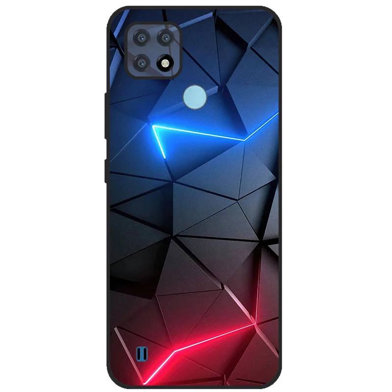 For Realme C21 Case Soft Tpu Silicone Case For OPPO RealmeC21 C 21 Phone Cover Fundas RMX3201 Bumper Case For Realme C21 Cover