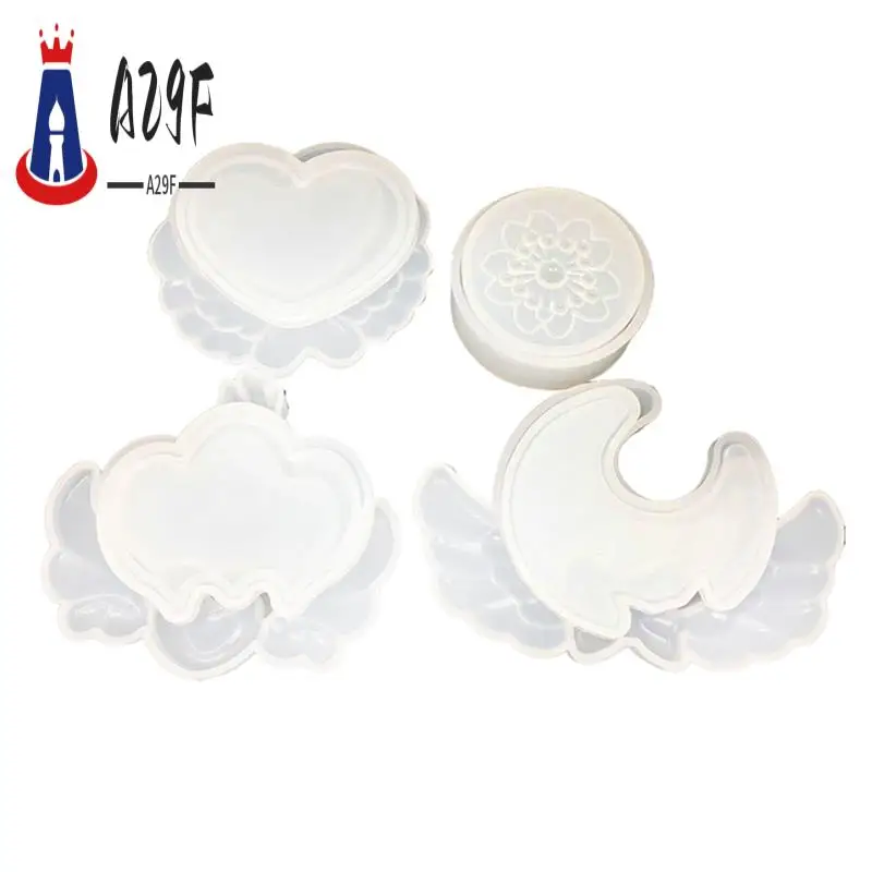 

A29F-4PCS смоляные формы DIY силиконовая кристаллическая капельница коробка для хранения формы для набора для хранения цветов, для начинающих смола
