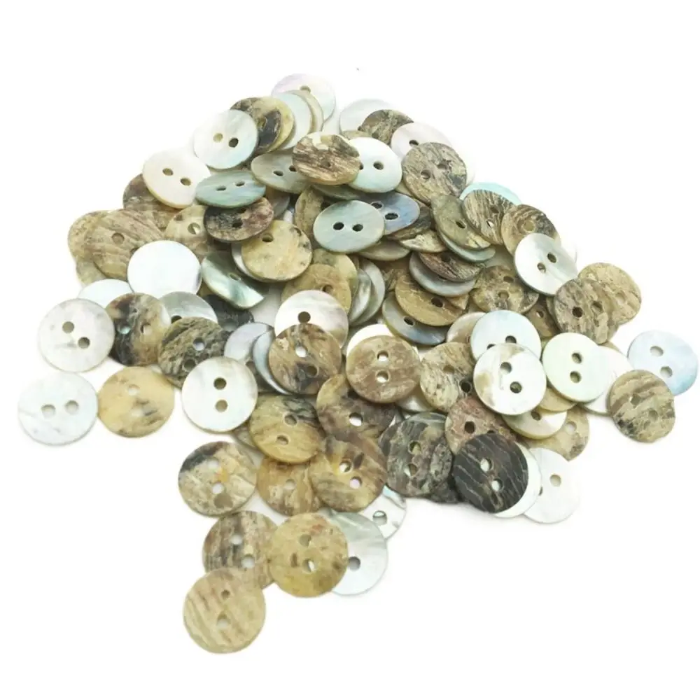 Natural DIY Cardigan for Overcoat Shirt Shell Button Mother of Pearl Apparel Decoration Sewing Accessories