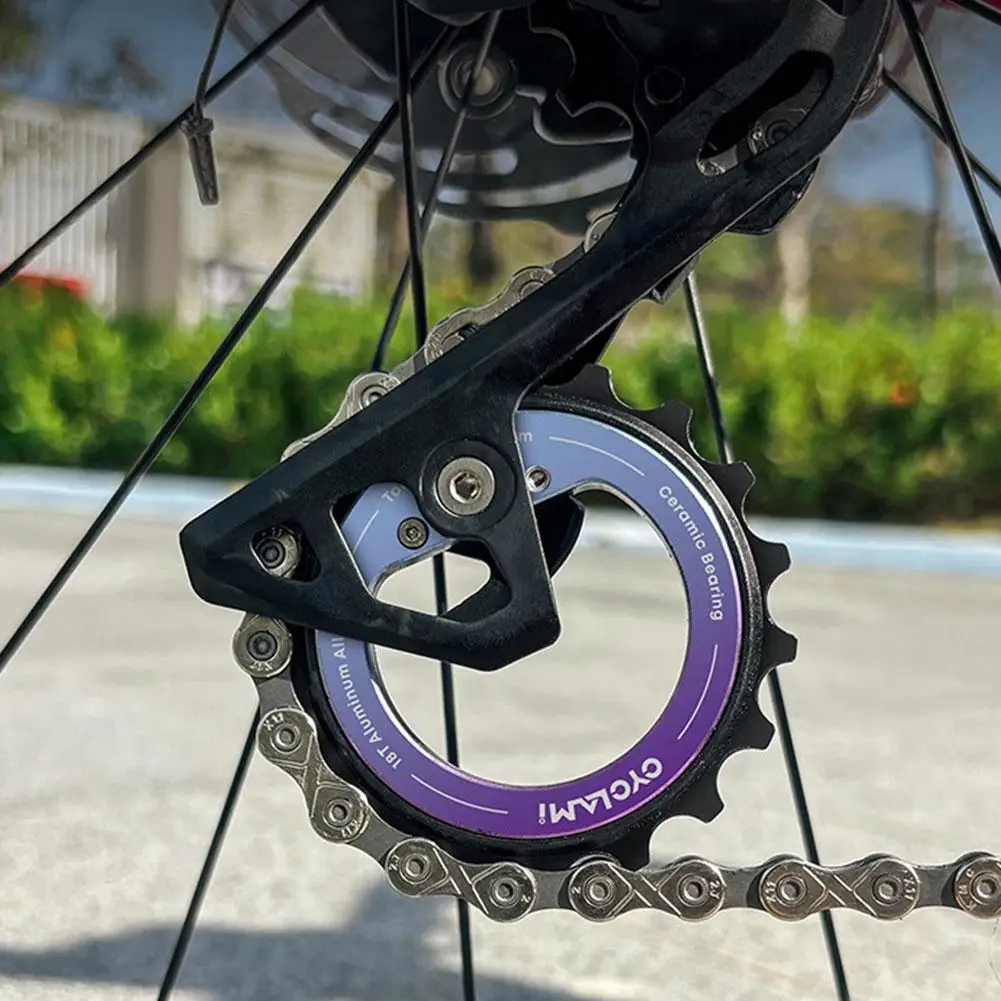 

18T Полое колесо-ролик заднего переключателя с керамическим подшипником, 9/10/11 скоростей, двухцветное оксидирование, для R8000 7000, запчасти для велосипедов, улучшенная версия