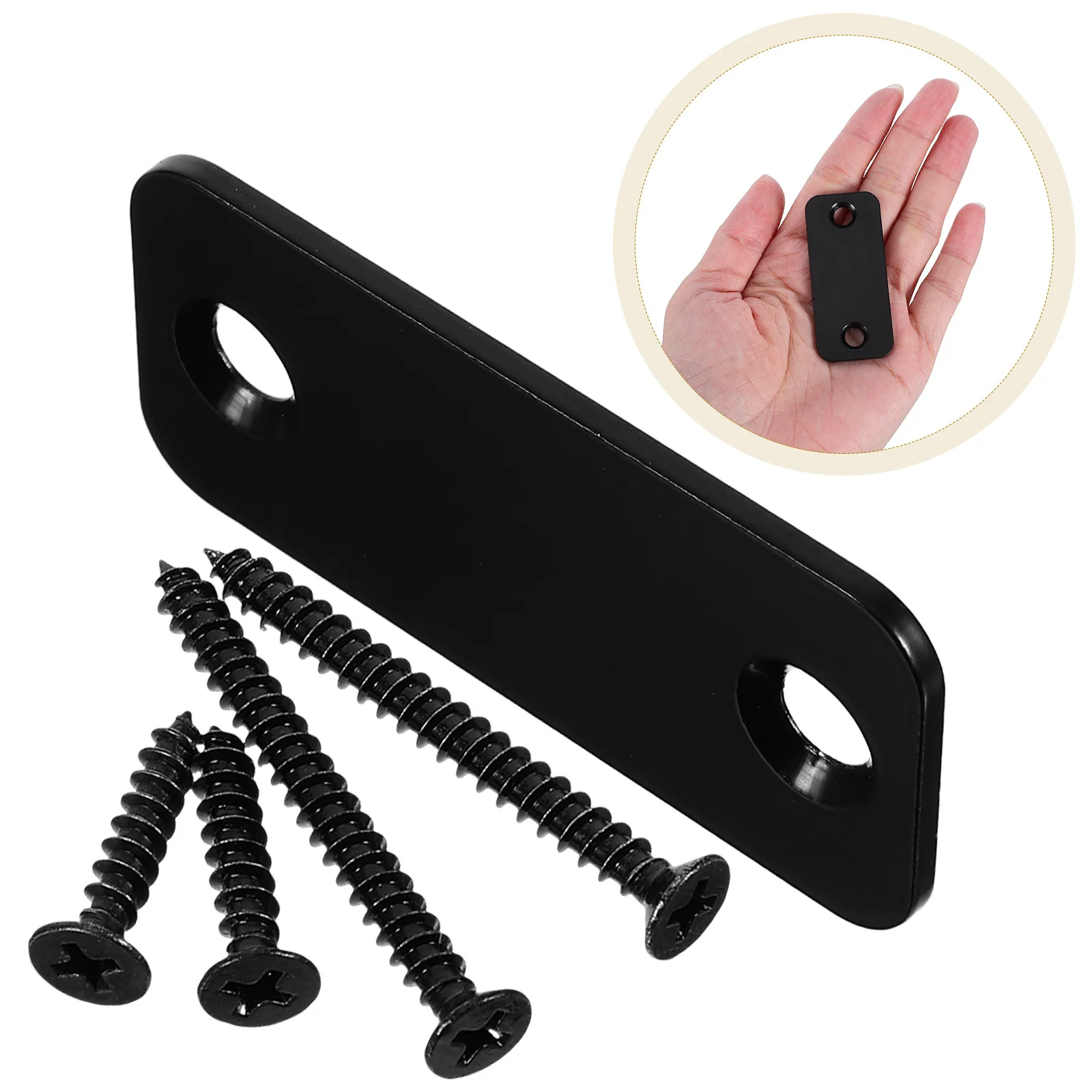 1 مجموعة غطاء ثقب الفولاذ المقاوم للصدأ حافة متينة لإصلاح قفل ديدبولت المنزل مكتب باب أمان حشو استبدال ثقب حشو #1