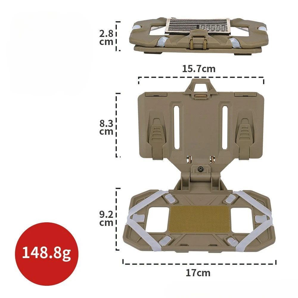 التكتيكية مول للطي مجلس الملاحة CS العسكرية الادسنس لوحة مول الناقل مجلس حامل هاتف المحمول جبل الملحقات #5
