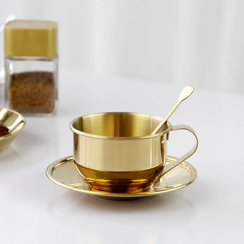 European Retro Coffee Cup and Saucer Set, Affordable Luxury, Simple, Small, Exquisite, British, Afternoon Tea