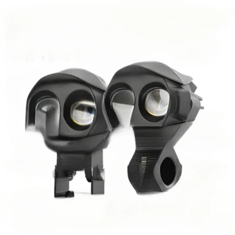 Cross-Border Dual-Color Single and Double Bead Lens Far and Near Light Integrated Three-Stage Car Waterproof Super Bright