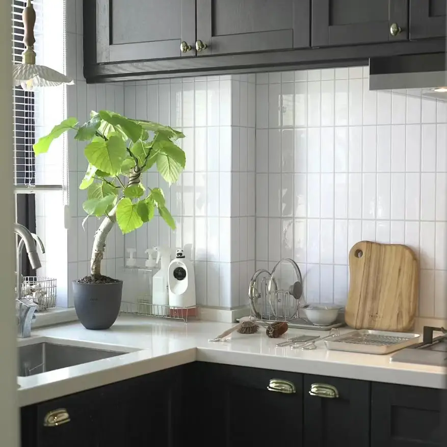 Home DIY Waterproof Wall Tile Stickers 5‑20Pcs Peel And Stick Kitchen Backsplash Self‑Adhesive Heat Resistant Decals For Kitchen