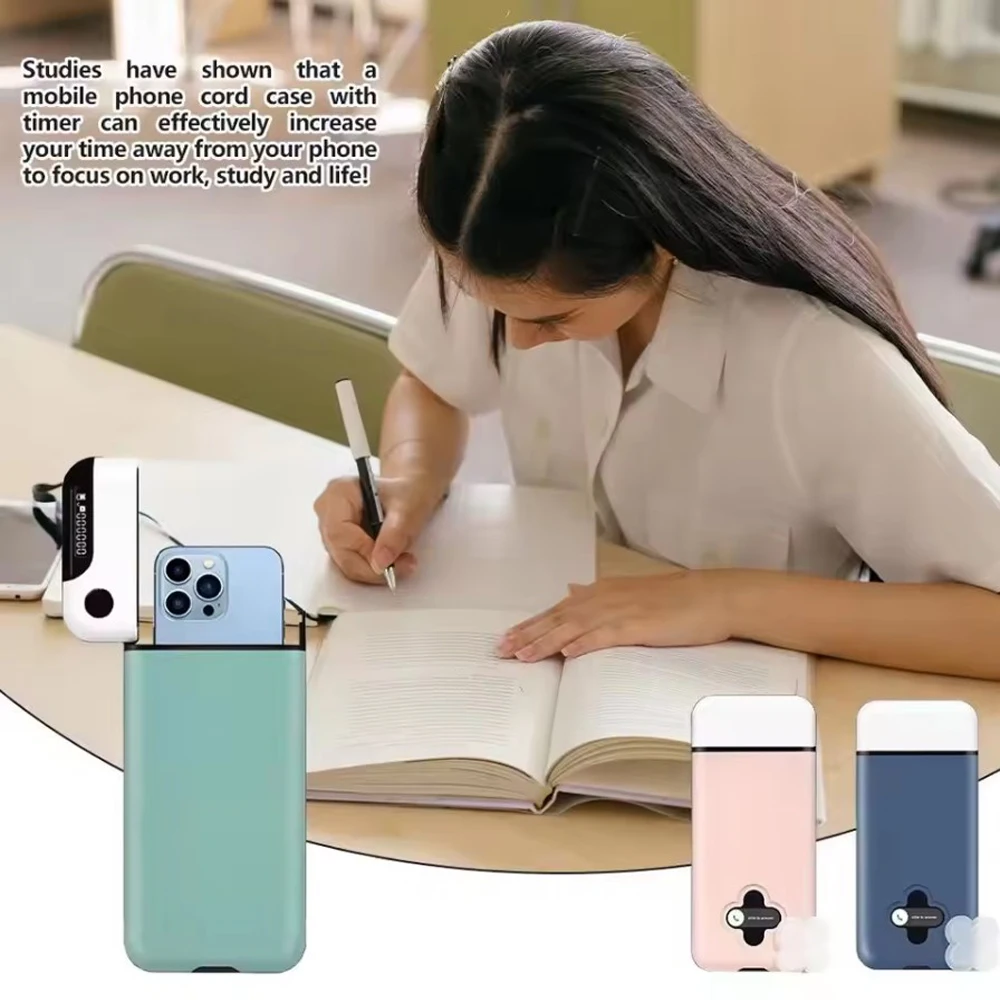 Cell Phone Lock Box With Timer For IPhone And Android Self-Discipline Case Self-Discipline Cell Phones Timed Smartphone Lockbox