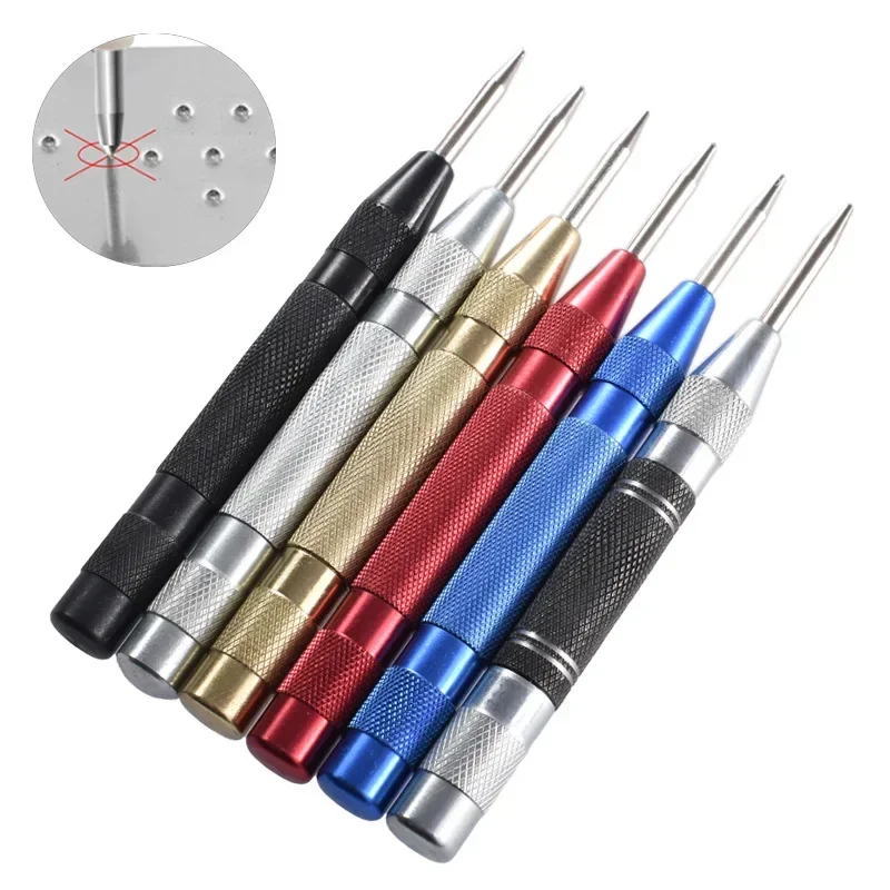 Automatic Center Punch Automatic Metal Punch Tool Woodworking Tools Loaded Marker Wood Chisel Joinery Carpenter Tool