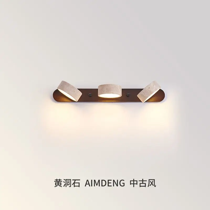 Japanese Vintage Minimalist LED Rotatable Vanity Wall Light for Bathroom Vanity Dressing Table Wash Basin Picture Lighting