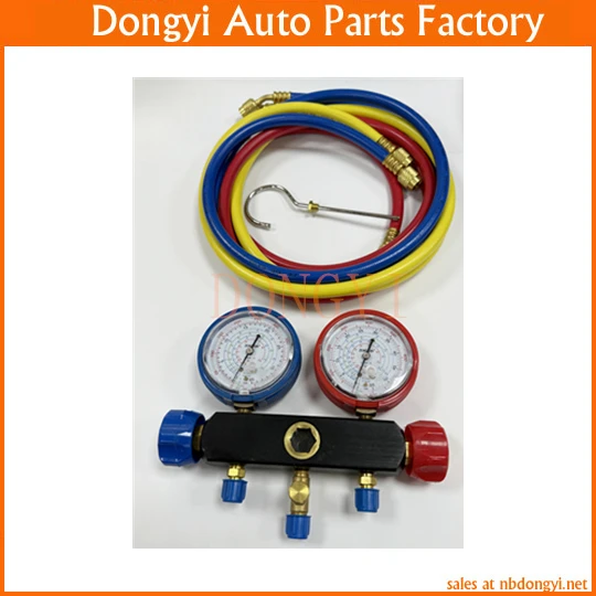 R134a Pressure Gauge Fluorine Filling Liquid Addition Gauge Air Conditioning Maintenance Tool