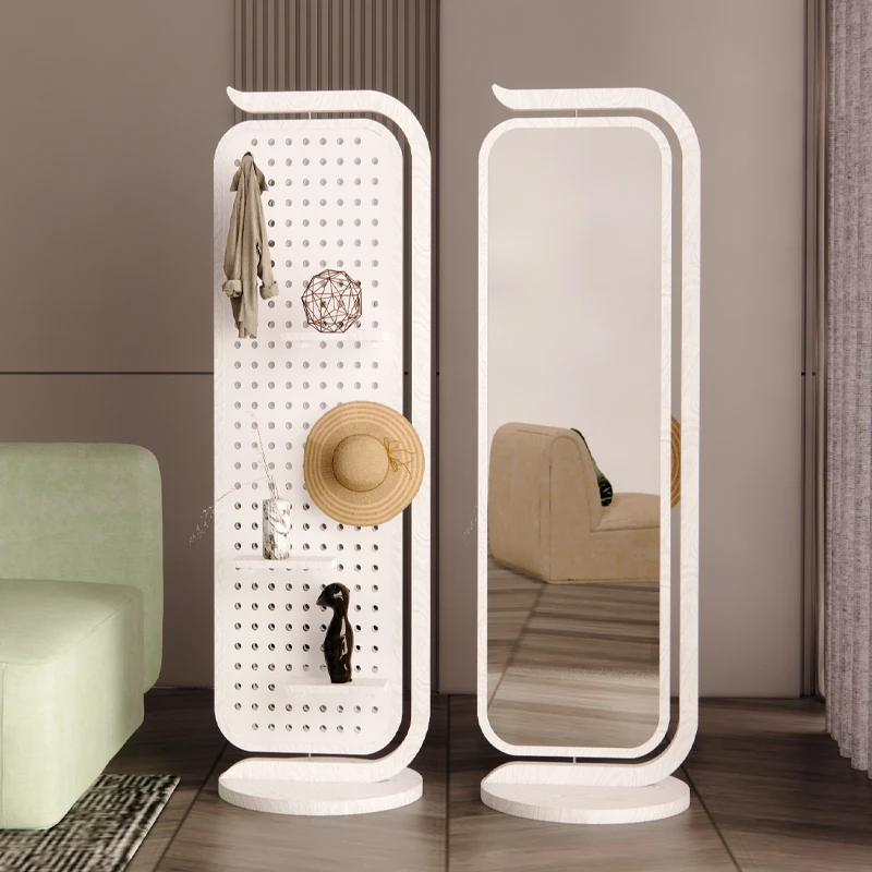 

Full-Length Mirror Bedroom and Household Dressing Mirror Clothing Store Simple Rotating Full-Length Mirror Floor Coat Rack