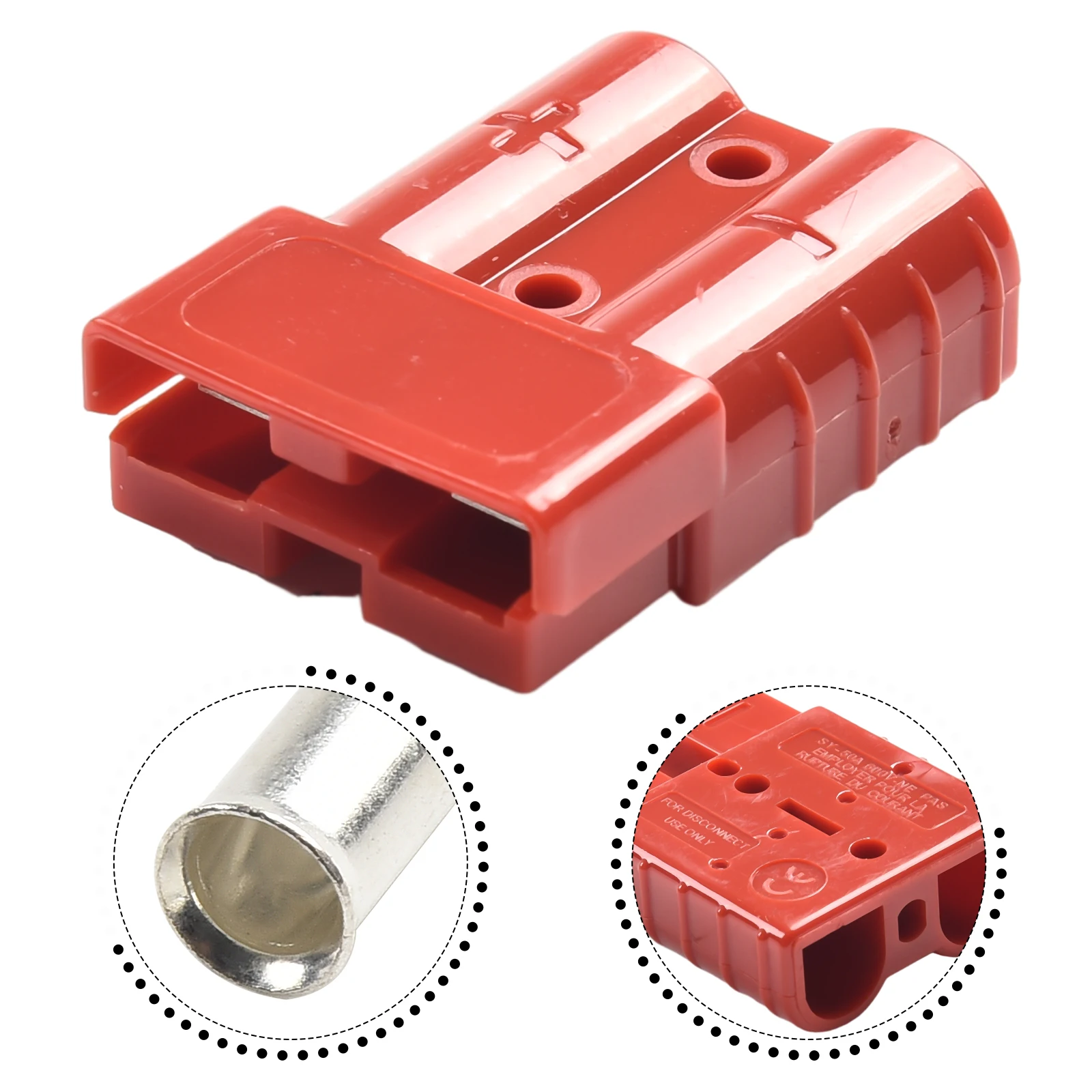 50A Quick Plug Battery Charging Connector For Anderson Style Plug Connectors DC Power Tool Motorcycle Socket Adapter Accessories