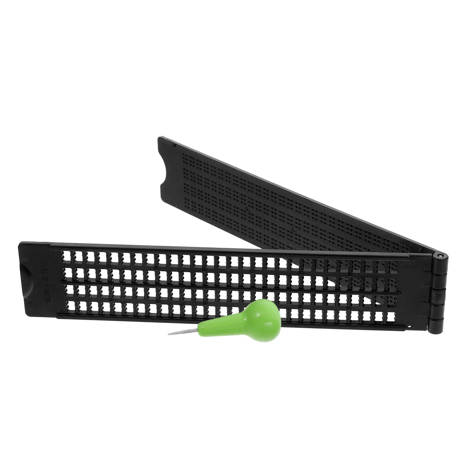 

Blind School Supplies 28 Braille Writing Board Portable Learning Tool Durable PP Material Compact Design