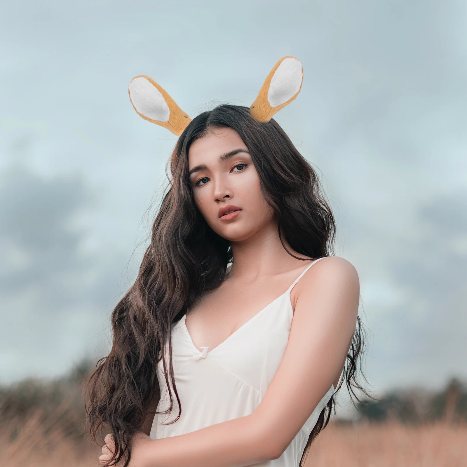 

Stylish Deer Ear Hair Hoop Customizable Headdress Accessory Ideal for Festival Celebrations