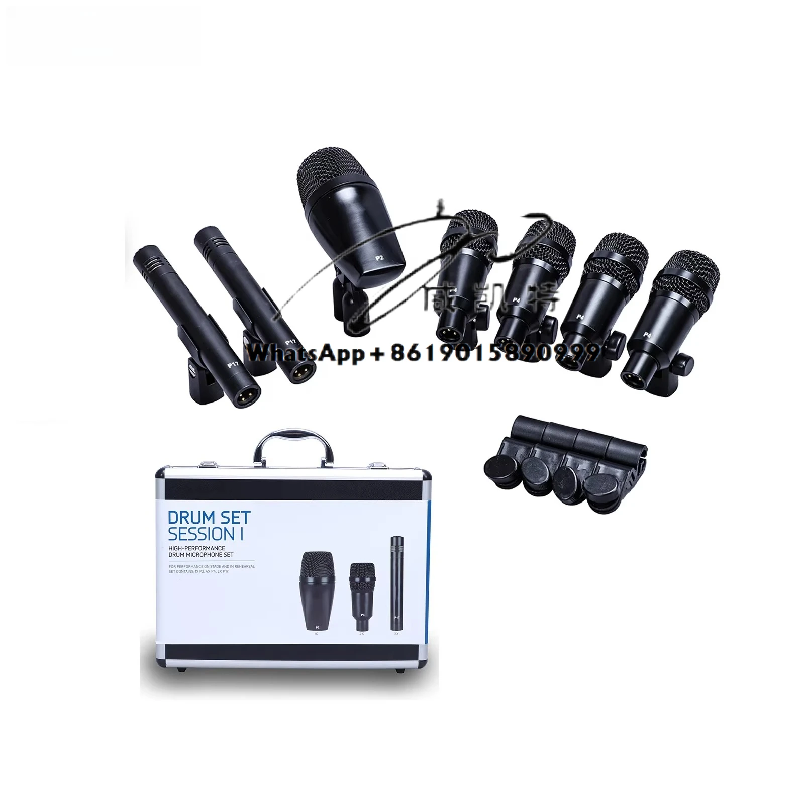 

KG7 with Aluminum Case Good Quality Condenser Dynamic Mic All Metal 7pcs/set Wired Drum Microphone Kit for Acoustic Drums Pickup