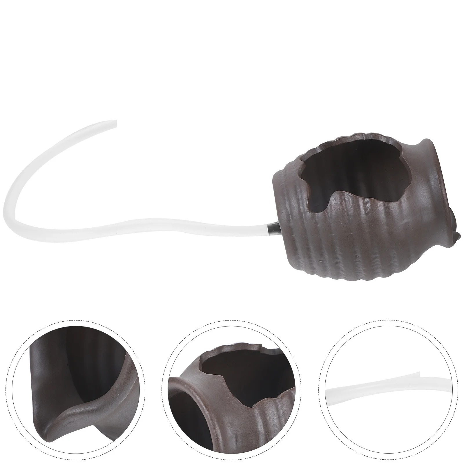 

Elegant Ceramic Jar Waterfall Fountain Indoor Outdoor Home Garden Decor Accessory Ceramic Jar Circulating Fountain Decor