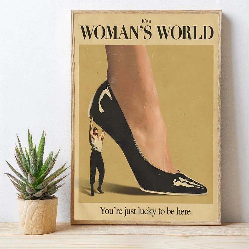 Retro Vintage Woman's World Canvas Prints Poster Feminit  Art Prints Bedroom Apartment Wall Art Home Decor Art Poster Gifts