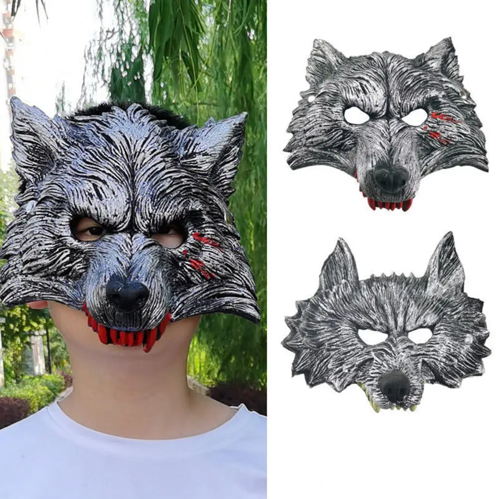 Festival Wolf Masks Kids Adult Cosplay Party Mask Women Men Dress-Up Horror Props Wedding Carnival Performance Supplies