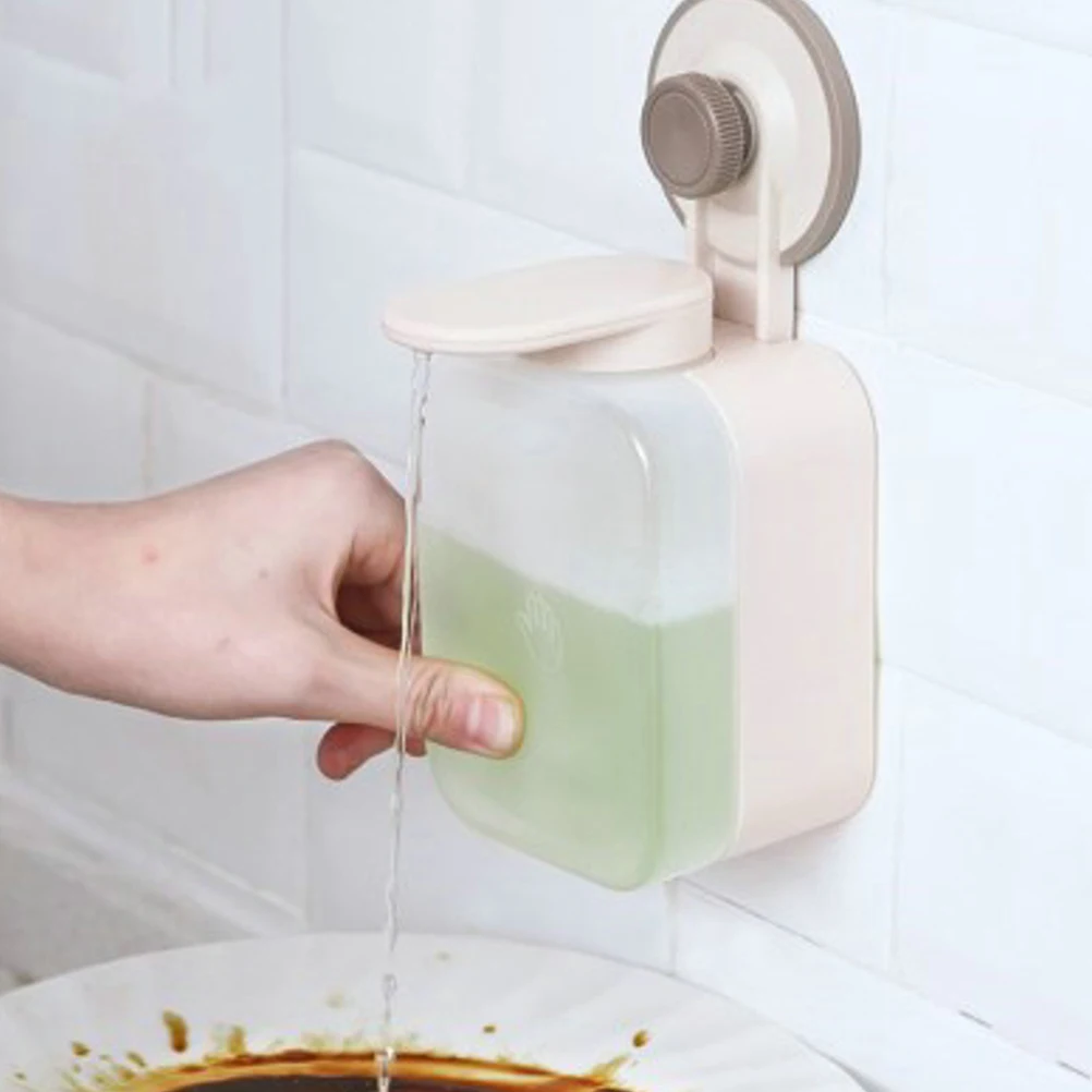 

Wall Mounted Liquid Soap Dispenser Large Capacity Plastic Pump for Bathroom Kitchen Shower Hand Soap