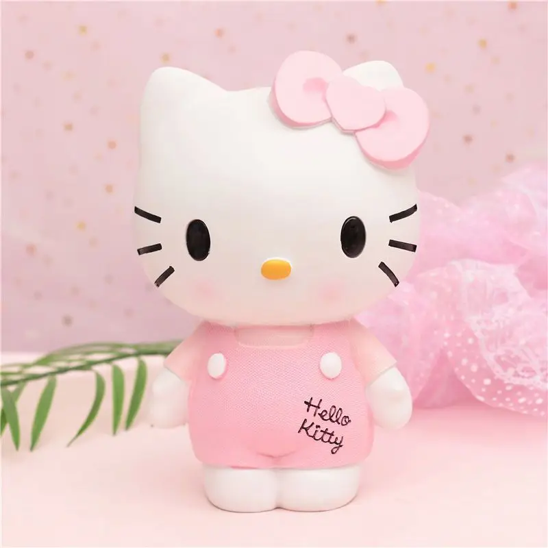 Hello Kitty Spaarpot Creatieve Spaarpot Kawayi Mode Pvc Pop Geld Veilig Money Saving Box Coin Bank Kids Meisjes speelgoed Gift