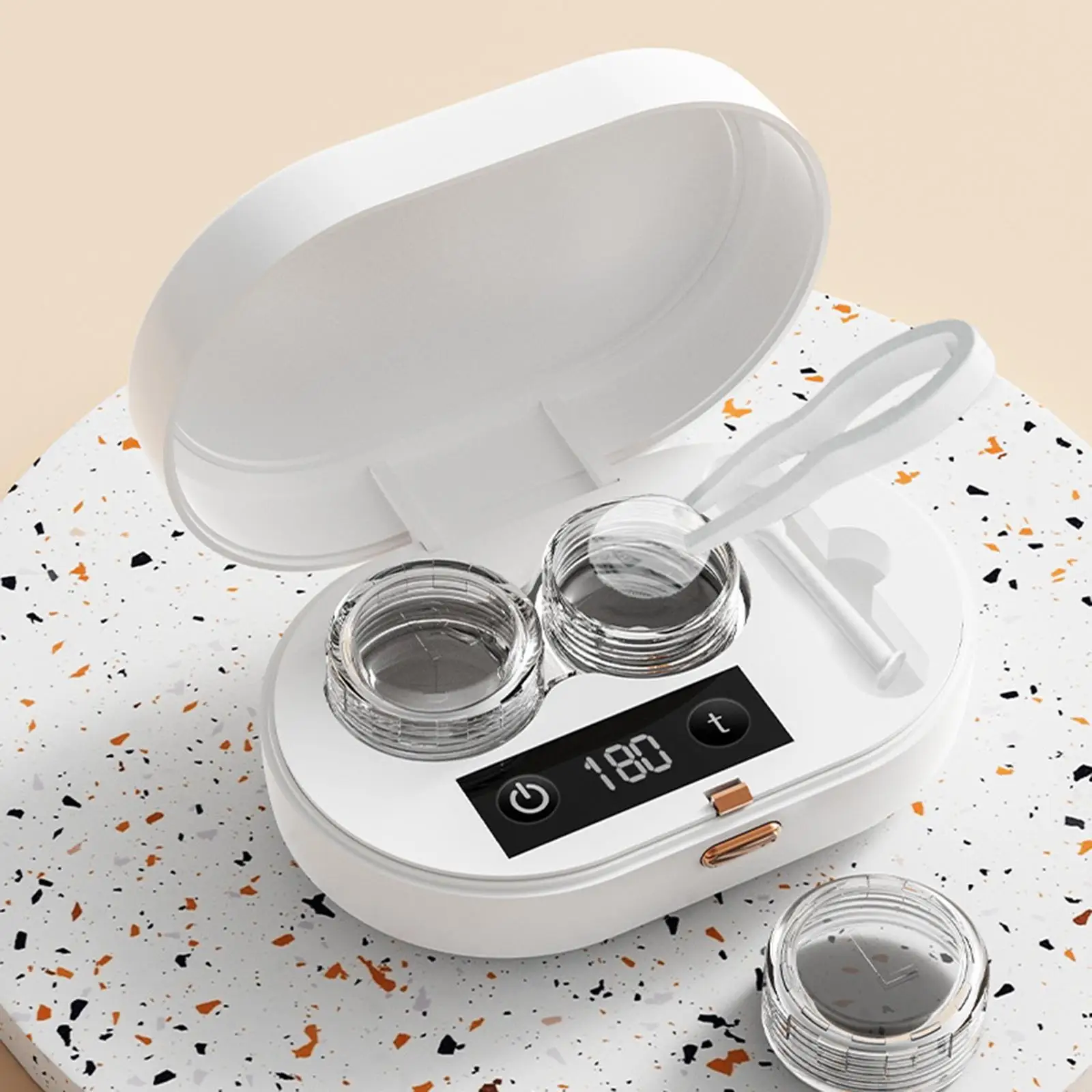 

Машина для очистки контактных линз, 360-градусная машина для очистки контактных линз для ежедневного использования, мягкие, твердые, для женщин и мужчин, на открытом воздухе