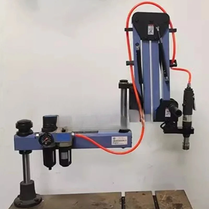 Pneumatic Tapping Machine Long Arm 1.9 Meters M3-M12 M3-M16 M6-M24 Vertical/Universal Metal Cutting Threading Tools Tapper
