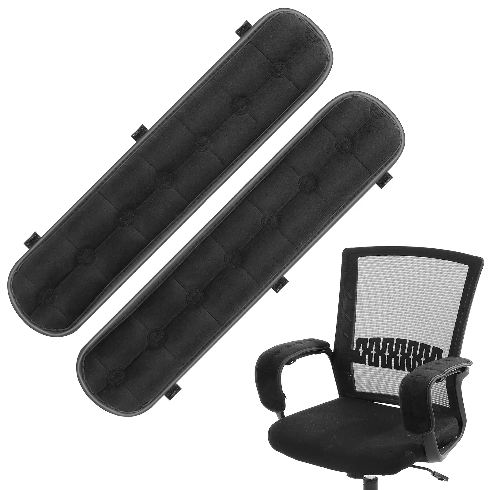 

1Pairs Chair Armrest Pads Easy Install Removable Washable Arm Rest Sleeve for Office Chair Comfort Support Armrest Covers