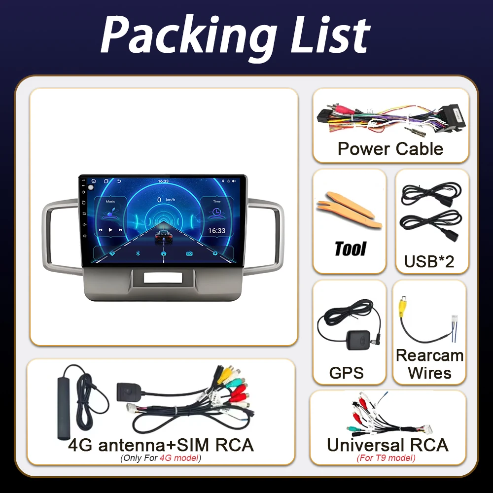 Android 16 Car Radio For Honda Freed 1 Spike 2008 - 2016 Multimedia Player Carplay Stereo 4G Bluetooth Head Unit GPS Navigation