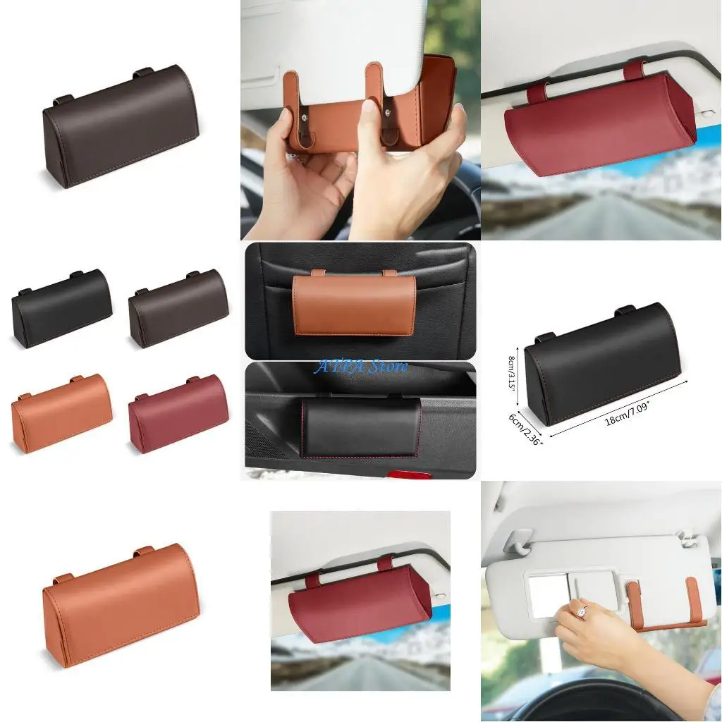 

U13C Car Visor Sunglasses for Case Eye Glass Storage Box Automotive Accessories