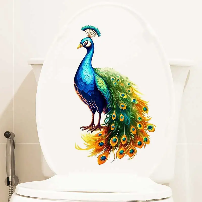 

Beautiful peacock Wall Sticker Art Mural Living Room Bedroom Cabinet Decoration Home Decor Animal Stickers S44