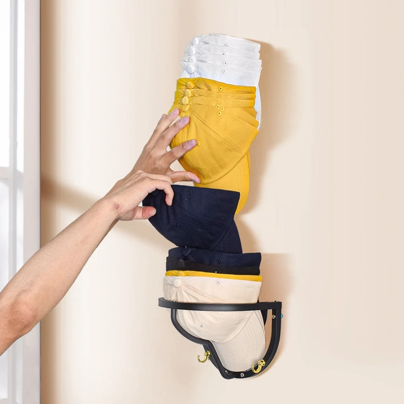 Hat Rack Baseball Cap Organizers Hat Holder Organizer For Wall,Wall Mounted Or Adhesive Hat Storage Rack Can Hold