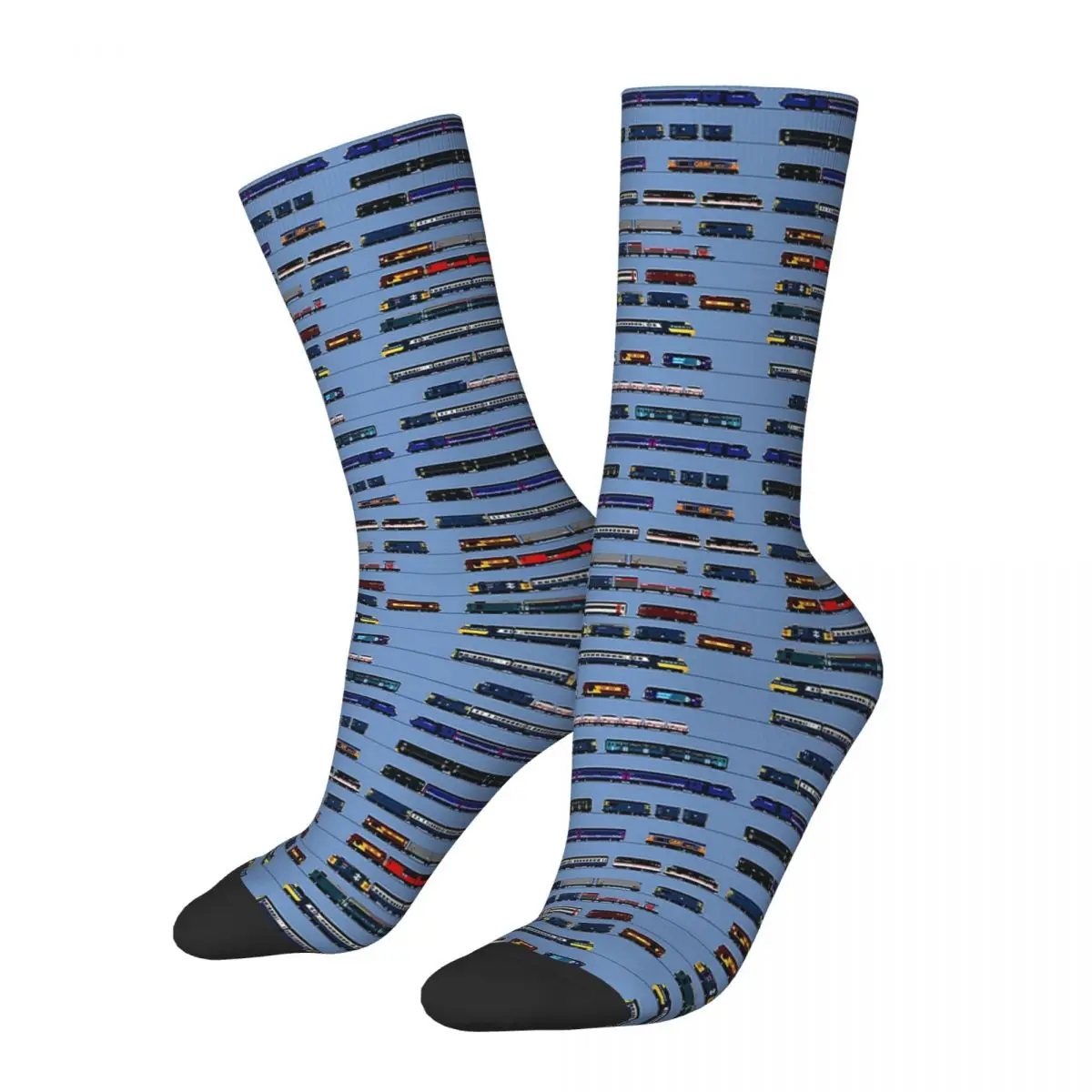 Calcetines de trenes británicos Harajuku, medias absorbentes de sudor para todas las estaciones, calcetines largos, accesorios para Unisex, regalo de cumpleaños