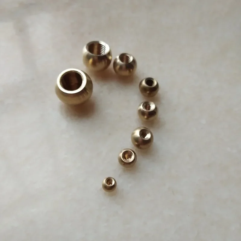 

10pcs/lot M3/M4/M5/M6/M10/M12 Inner Tooth Pure Copper/Brass Female Round Ball Head Hanging Board Cap Nuts For DIY Lightings